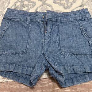 LOFT Blue Denim Jean Shorts